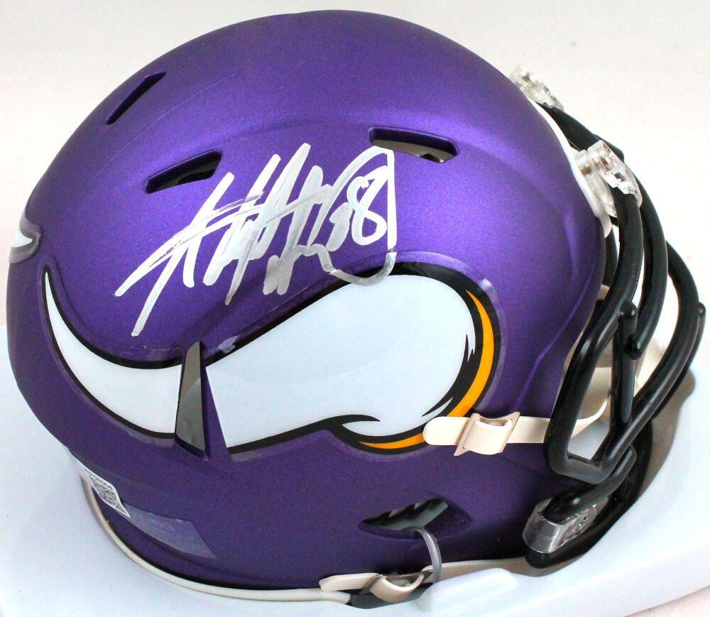 Adrian Peterson Signed Vikings Speed Mini Helmet (Beckett) at PristineAuction.com Adrian Peterson Signed Vikings Speed Mini Helmet (Beckett) at PristineAuction.com