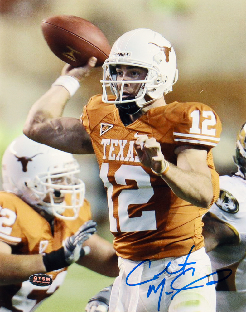 Colt McCoy Signed Texas Longhorns 8x10 Photo (McCoy) at PristineAuction.com Colt McCoy Signed Texas Longhorns 8x10 Photo (McCoy) at PristineAuction.com