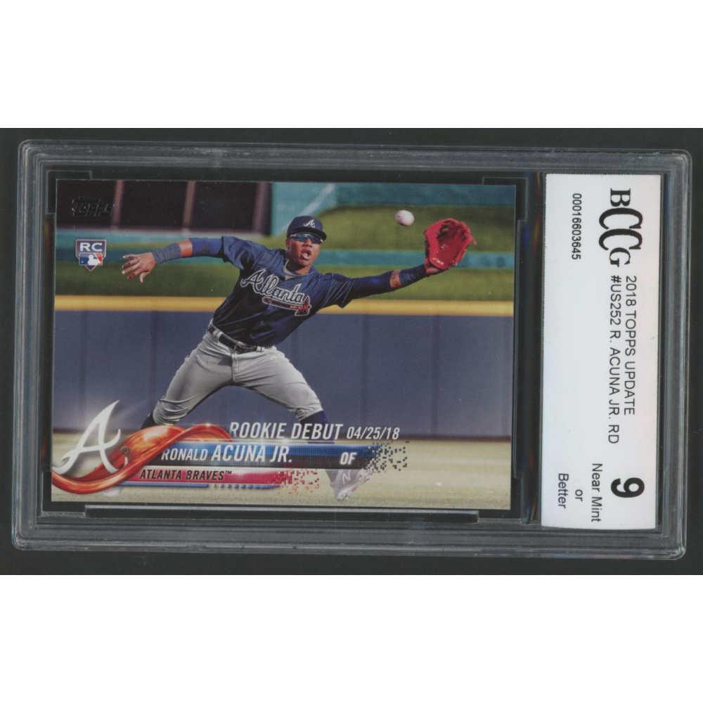 Ronald Acuna Jr. 2018 Topps Update #US252 RD (BCCG 9) at PristineAuction.com