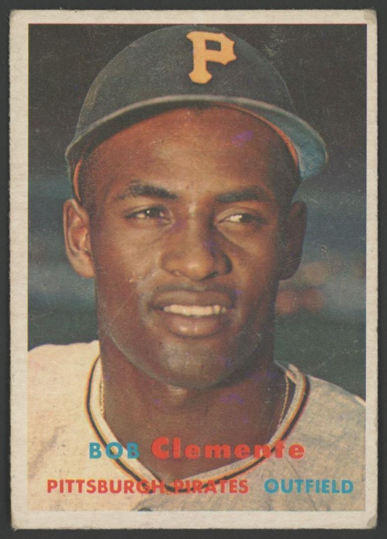 Roberto Clemente 1957 Topps #76 at PristineAuction.com Roberto Clemente 1957 Topps #76 at PristineAuction.com