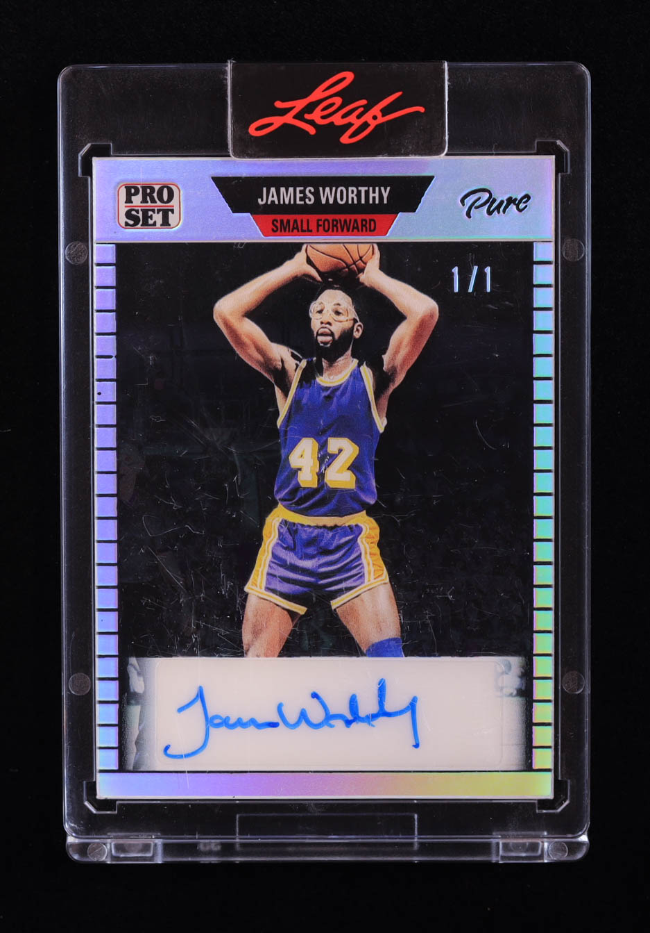 James Worthy 2023 Leaf Pro Set Pure '89 Pro Set Silver Spectrum #89JW1 #1/1 at PristineAuction.com James Worthy 2023 Leaf Pro Set Pure '89 Pro Set Silver Spectrum #89JW1 #1/1 at PristineAuction.com