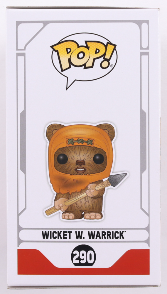 Warwick Davis Signed "Star Wars" #290 Wicket W. Warrick Funko Pop! Vinyl Figure Inscribed "Wicket" (JSA) at PristineAuction.com Warwick Davis Signed "Star Wars" #290 Wicket W. Warrick Funko Pop! Vinyl Figure Inscribed "Wicket" (JSA) at PristineAuction.com