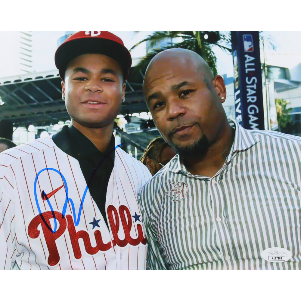 Justin Crawford Signed Phillies 8x10 Photo (JSA) at PristineAuction.com