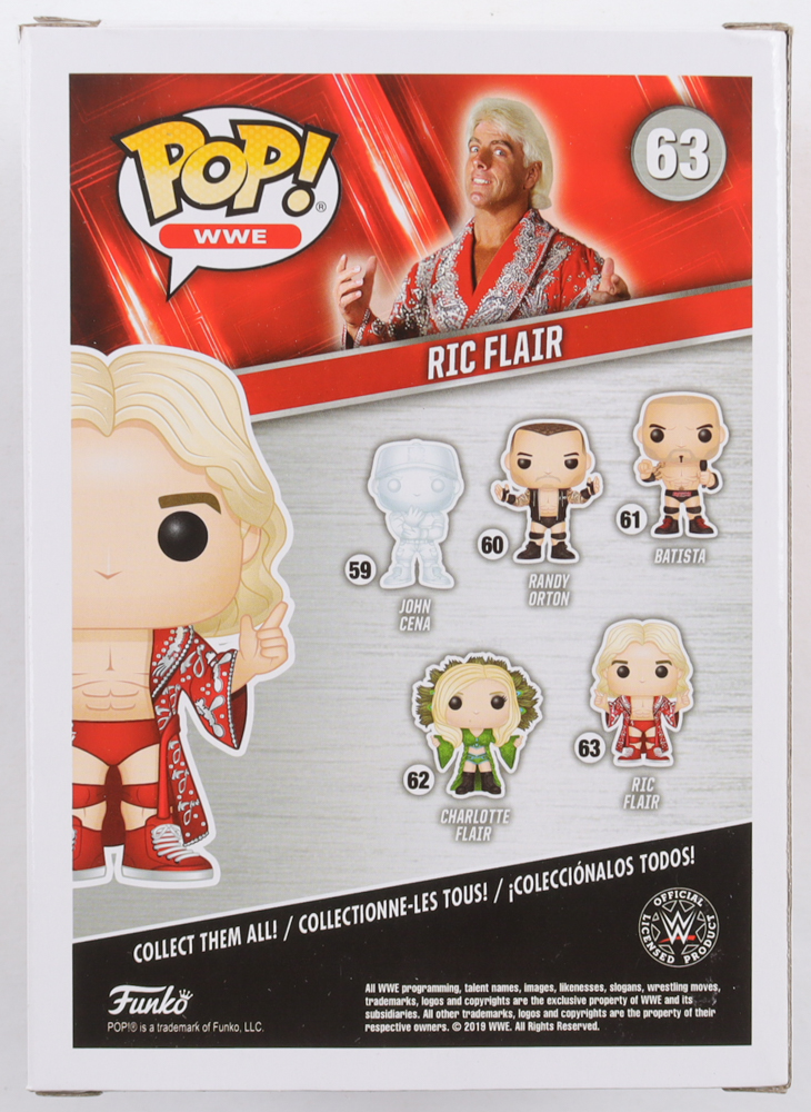 Ric Flair Signed WWE #63 Funko Pop! Vinyl Figure (Beckett) at PristineAuction.com Ric Flair Signed WWE #63 Funko Pop! Vinyl Figure (Beckett) at PristineAuction.com