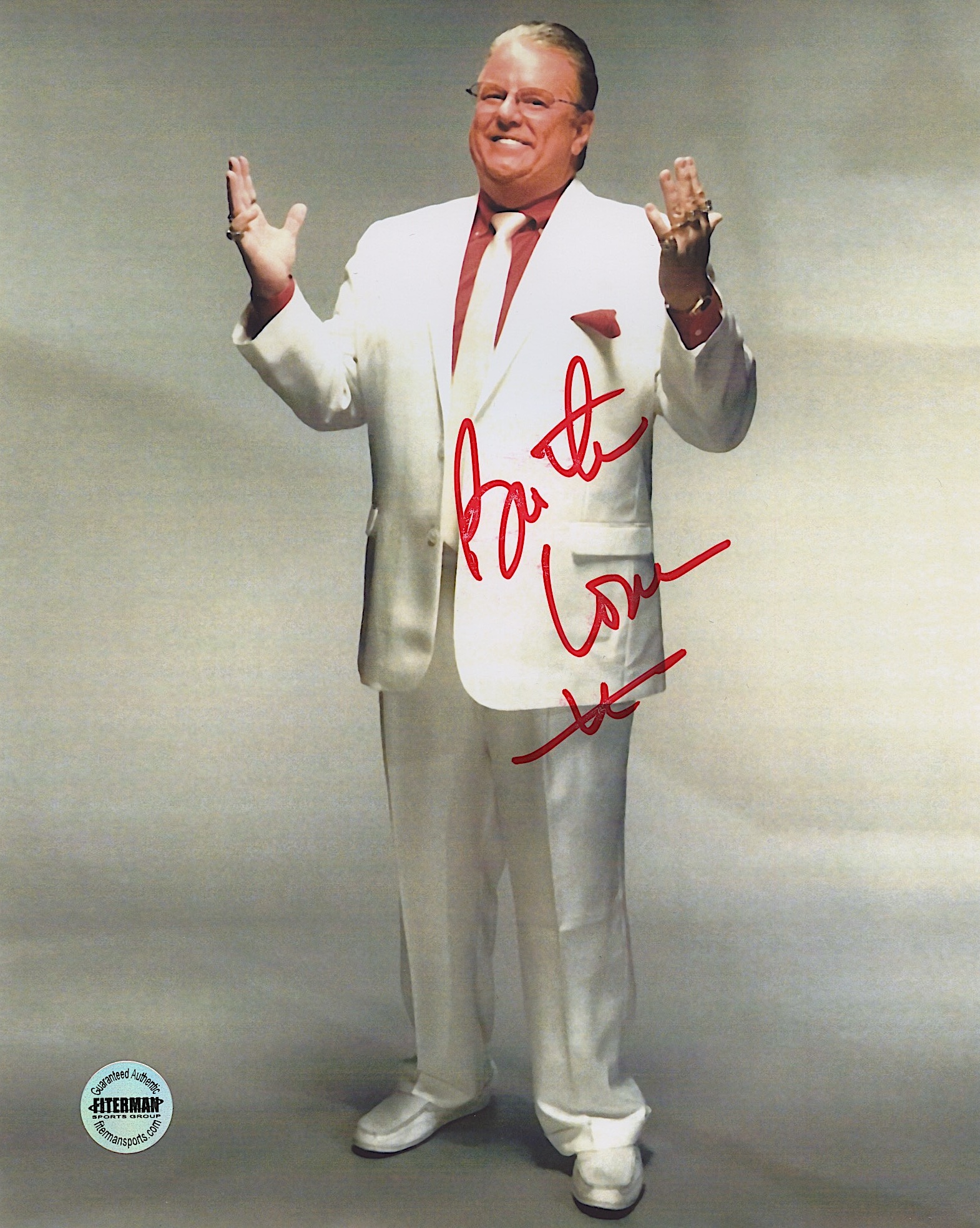 "Brother Love" | Bruce Prichard Signed WWE 8x10 Photo (Fiterman Hologram) at PristineAuction.com "Brother Love" | Bruce Prichard Signed WWE 8x10 Photo (Fiterman Hologram) at PristineAuction.com