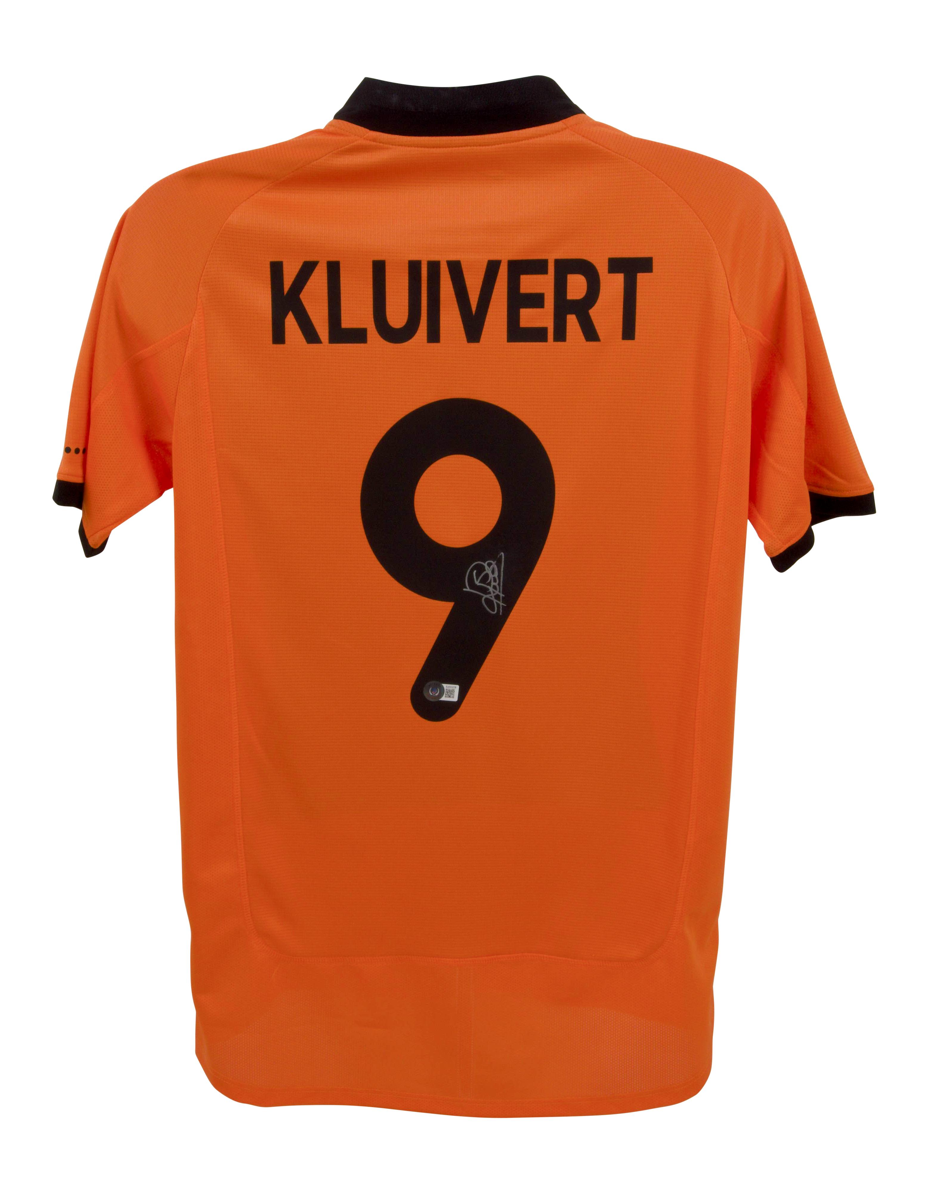 Patrick Kluivert Signed Netherlands Jersey (Beckett) at PristineAuction.com Patrick Kluivert Signed Netherlands Jersey (Beckett) at PristineAuction.com