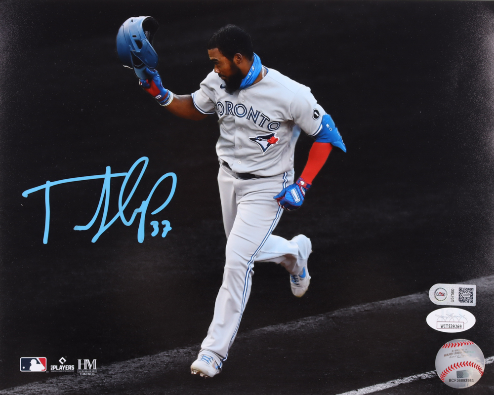 Teoscar Hernandez Signed Blue Jays 8x10 Photo (JSA) at PristineAuction.com Teoscar Hernandez Signed Blue Jays 8x10 Photo (JSA) at PristineAuction.com