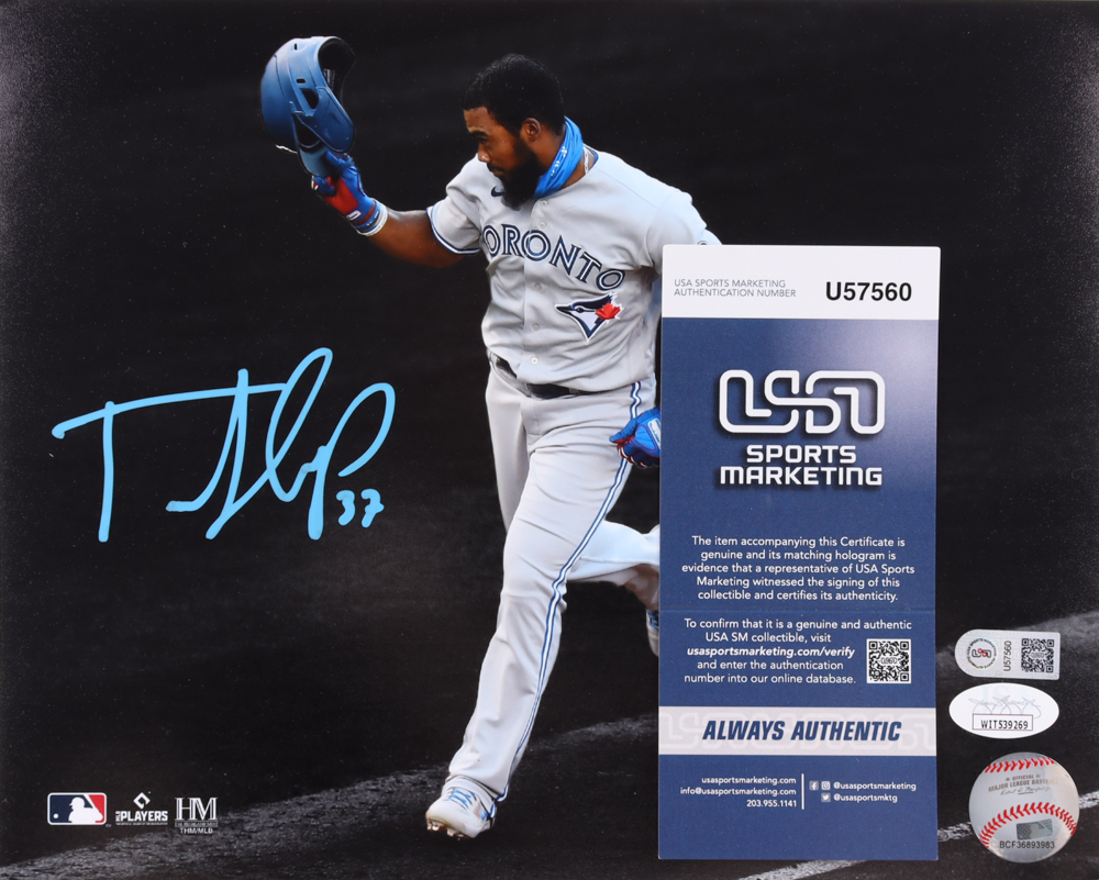 Teoscar Hernandez Signed Blue Jays 8x10 Photo (JSA) at PristineAuction.com Teoscar Hernandez Signed Blue Jays 8x10 Photo (JSA) at PristineAuction.com
