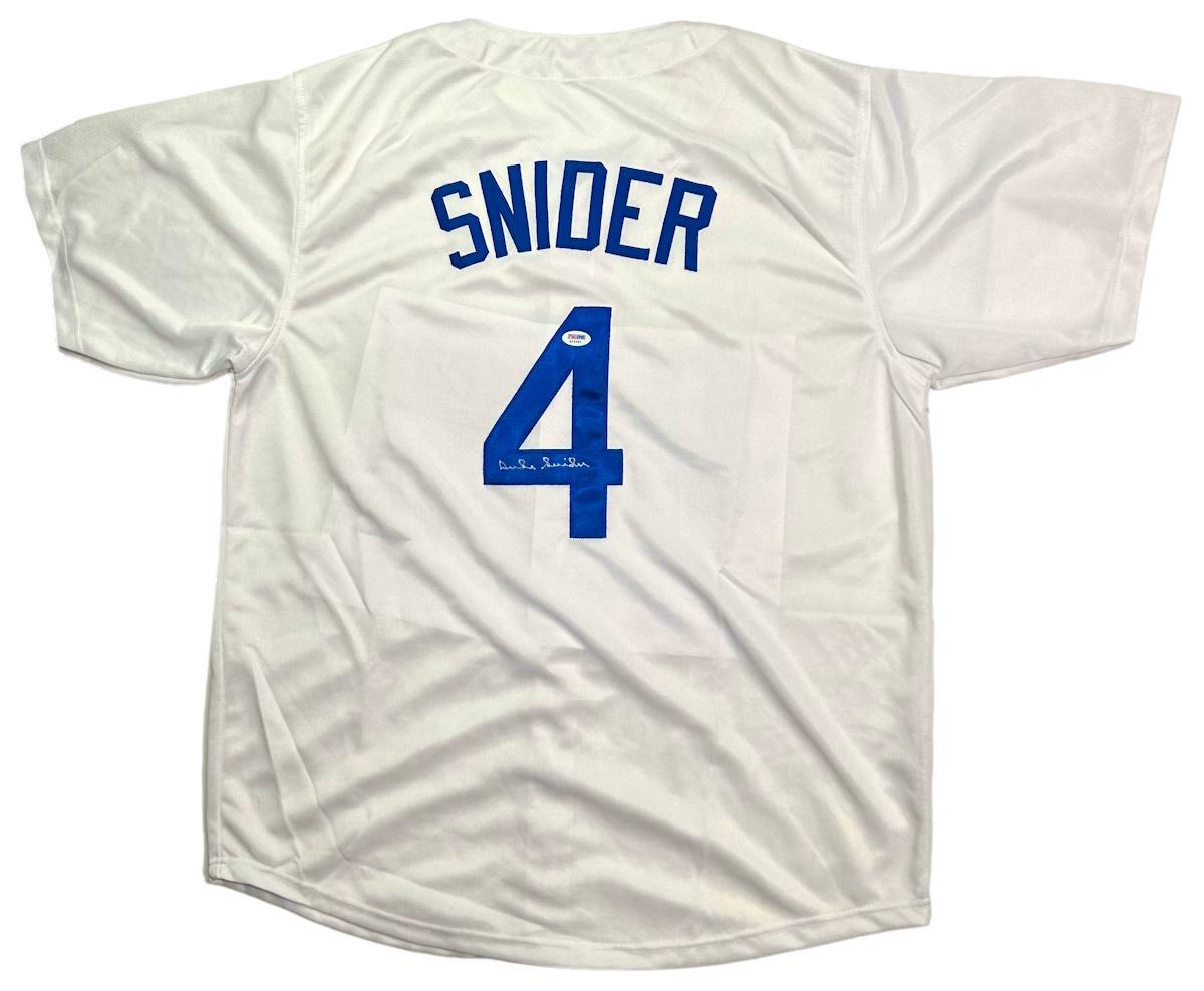 Duke Snider Signed Custom Jersey (PSA) at PristineAuction.com Duke Snider Signed Custom Jersey (PSA) at PristineAuction.com