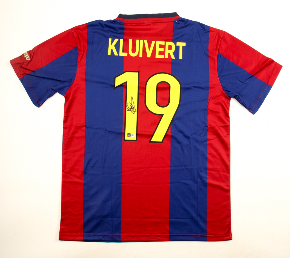 Patrick Kluivert Signed Barcelona Jersey (Beckett) at PristineAuction.com Patrick Kluivert Signed Barcelona Jersey (Beckett) at PristineAuction.com