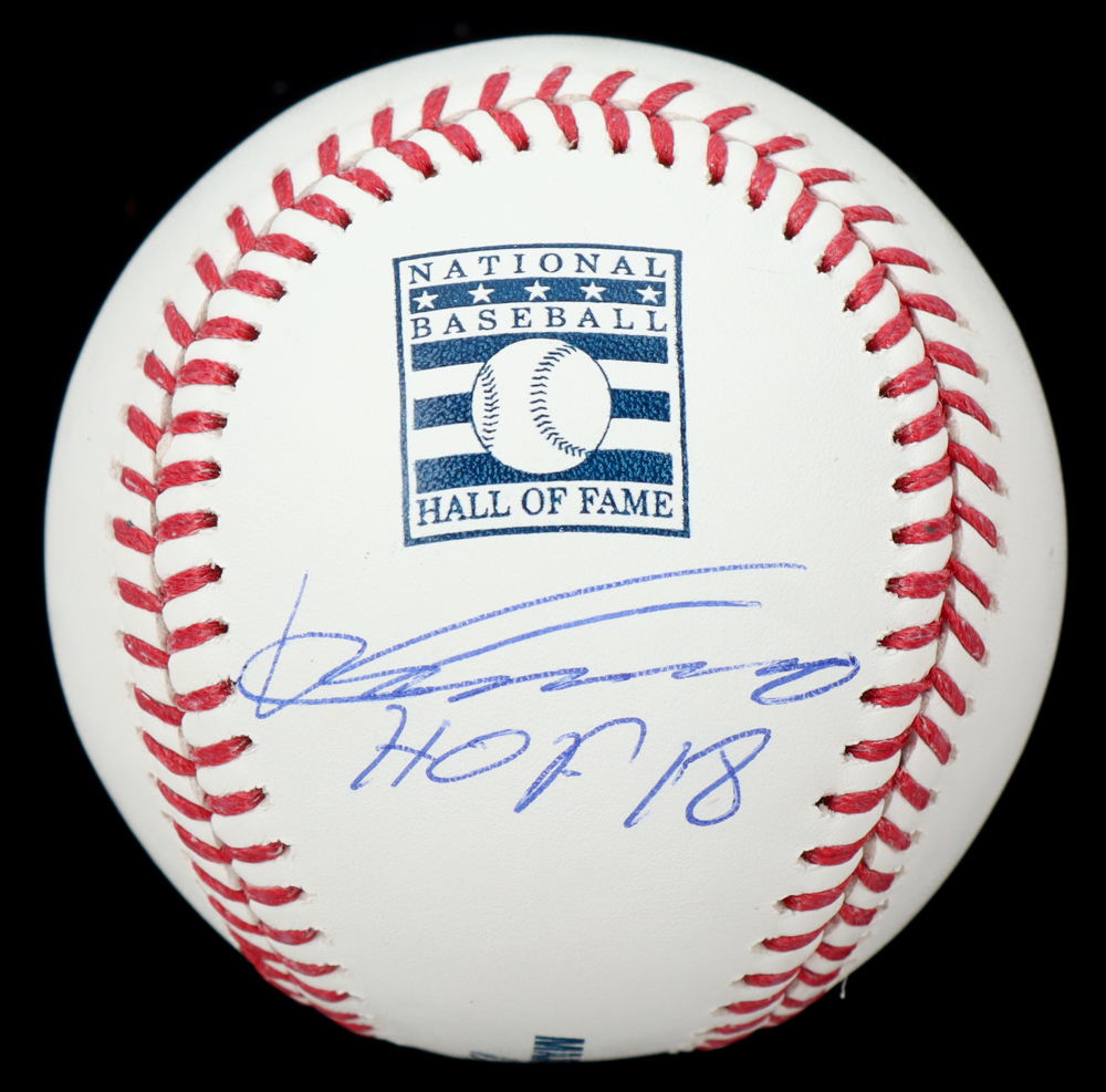 Vladimir Guerrero Sr. Signed Hall of Fame Logo OML Baseball Inscribed "HOF 18" (Beckett) at PristineAuction.com Vladimir Guerrero Sr. Signed Hall of Fame Logo OML Baseball Inscribed "HOF 18" (Beckett) at PristineAuction.com