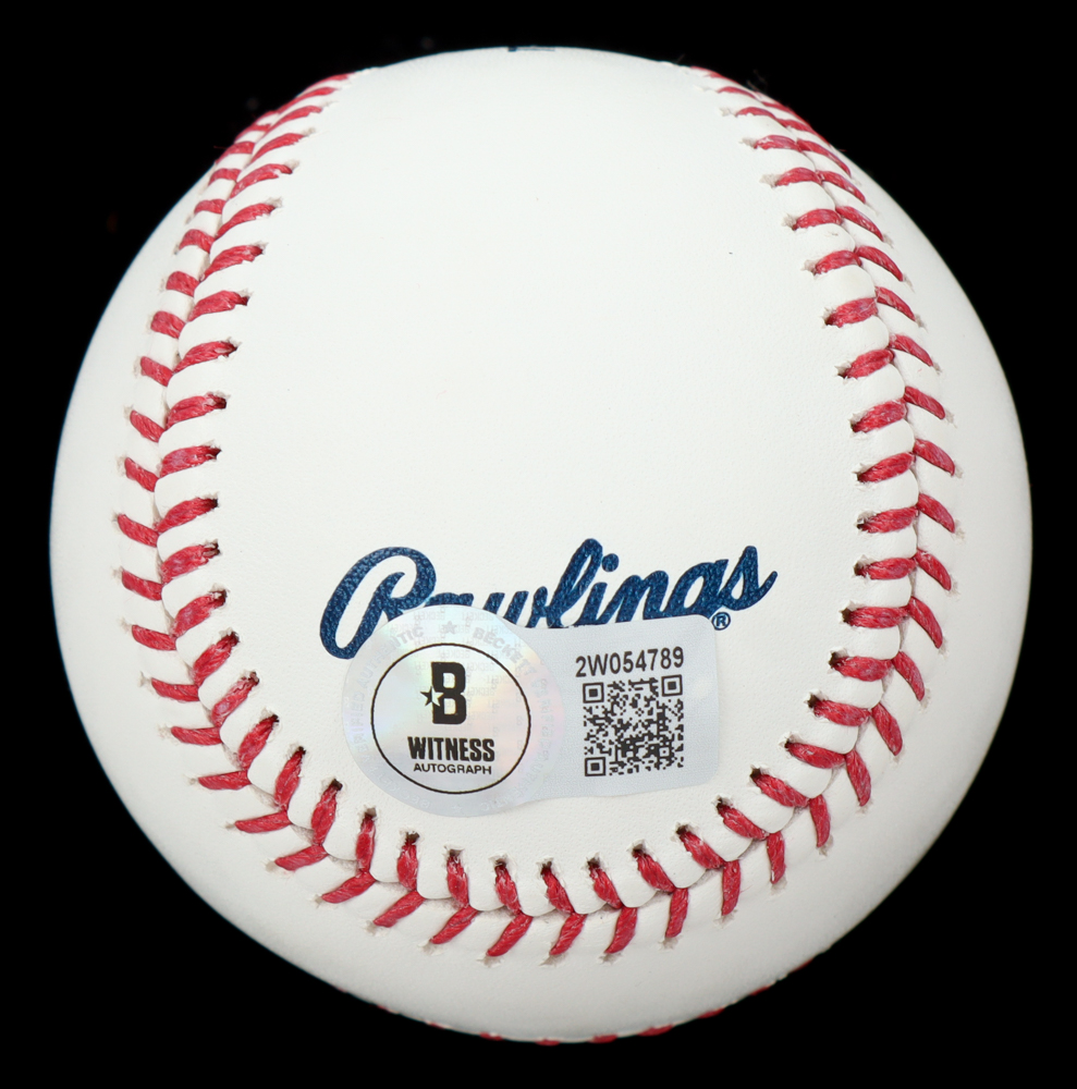 Vladimir Guerrero Sr. Signed Hall of Fame Logo OML Baseball Inscribed "HOF 18" (Beckett) at PristineAuction.com Vladimir Guerrero Sr. Signed Hall of Fame Logo OML Baseball Inscribed "HOF 18" (Beckett) at PristineAuction.com