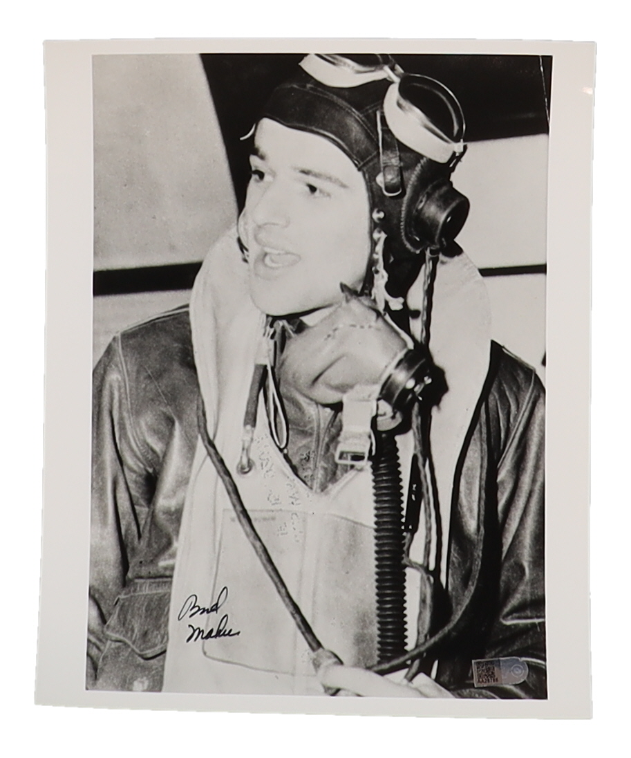 Walker "Bud" Mahurin Signed 8x10 Photo WWII 56th FG Ace 24.25 Victories (AIV) at PristineAuction.com Walker "Bud" Mahurin Signed 8x10 Photo WWII 56th FG Ace 24.25 Victories (AIV) at PristineAuction.com