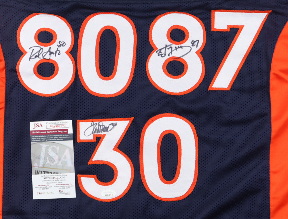 Terrell Davis, Rod Smith & Ed McCaffrey Signed Jersey (JSA) at PristineAuction.com Terrell Davis, Rod Smith & Ed McCaffrey Signed Jersey (JSA) at PristineAuction.com