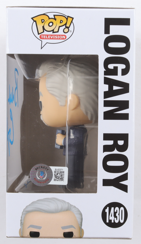 Brian Cox Signed "Succession" #1430 Logan Roy Funko Pop! Vinyl Figure (Beckett) at PristineAuction.com Brian Cox Signed "Succession" #1430 Logan Roy Funko Pop! Vinyl Figure (Beckett) at PristineAuction.com