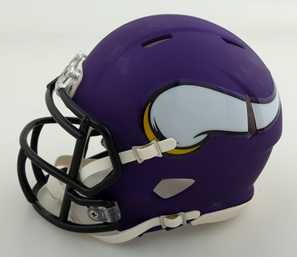Jordan Addison Signed Vikings Speed Mini Helmet (PIA) at PristineAuction.com Jordan Addison Signed Vikings Speed Mini Helmet (PIA) at PristineAuction.com