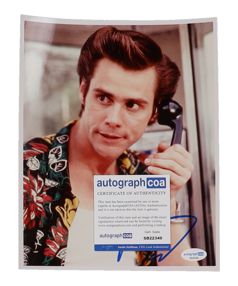 JIM CARREY signed autographed photo COA Hologram