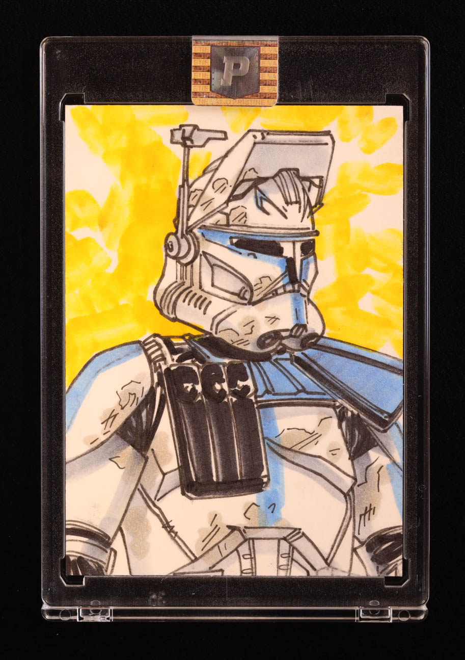Cap Rex Scetch Captain Rex | Star Wars | Original Art Sketch Card by Tom Hodges (1/1 ...