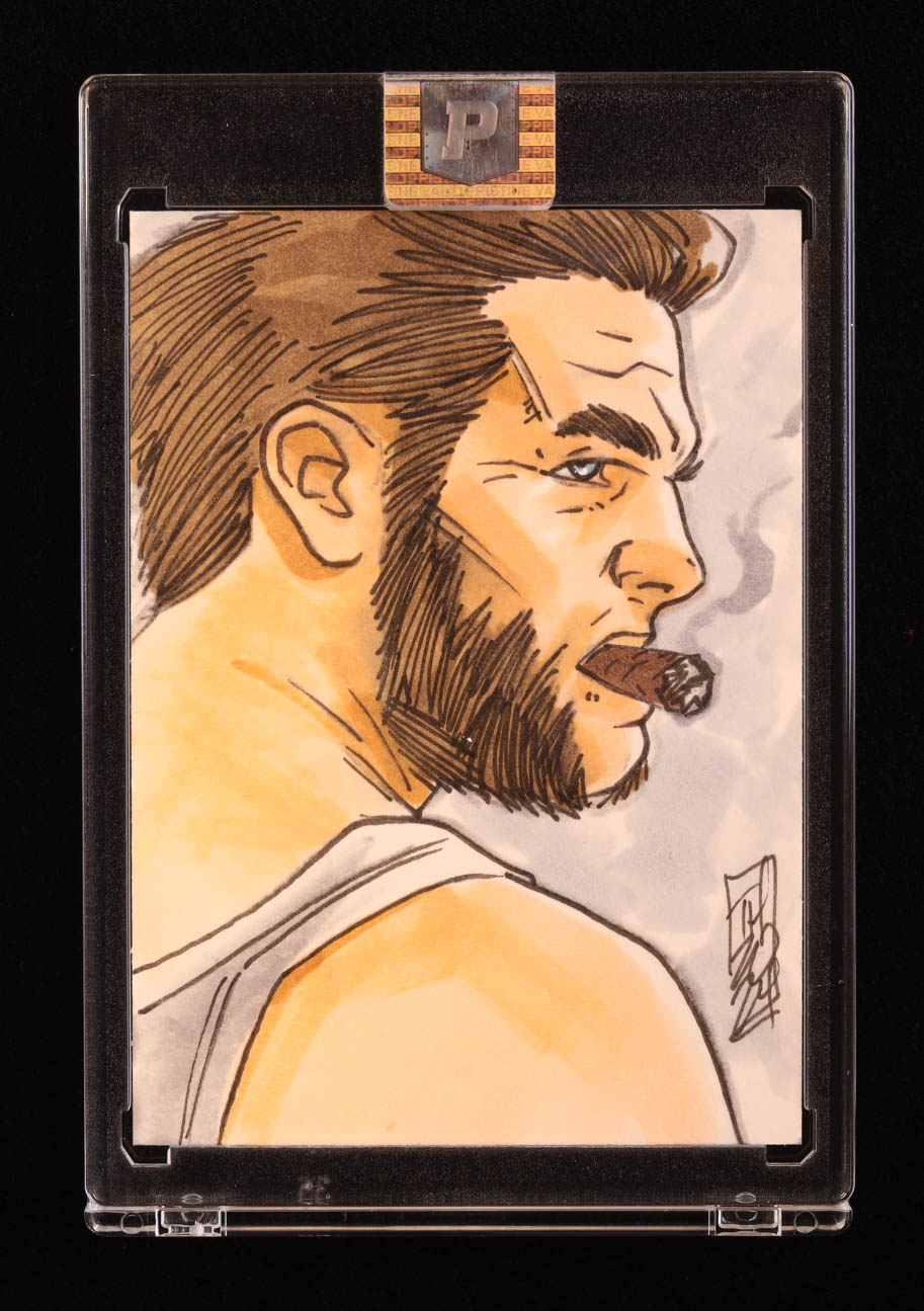 Wolverine (Henry Cavill) | Marvel | Original Art Sketch Card by Tom Hodges (1/1 Original Art) at PristineAuction.com Wolverine (Henry Cavill) | Marvel | Original Art Sketch Card by Tom Hodges (1/1 Original Art) at PristineAuction.com