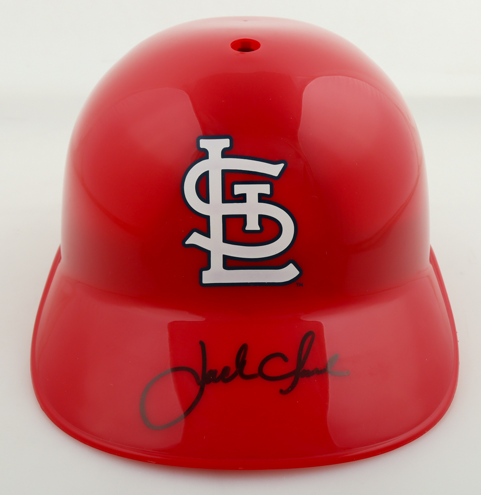 Jack Clark Signed Cardinals Full-Size Batting Helmet (Schwartz) at PristineAuction.com Jack Clark Signed Cardinals Full-Size Batting Helmet (Schwartz) at PristineAuction.com