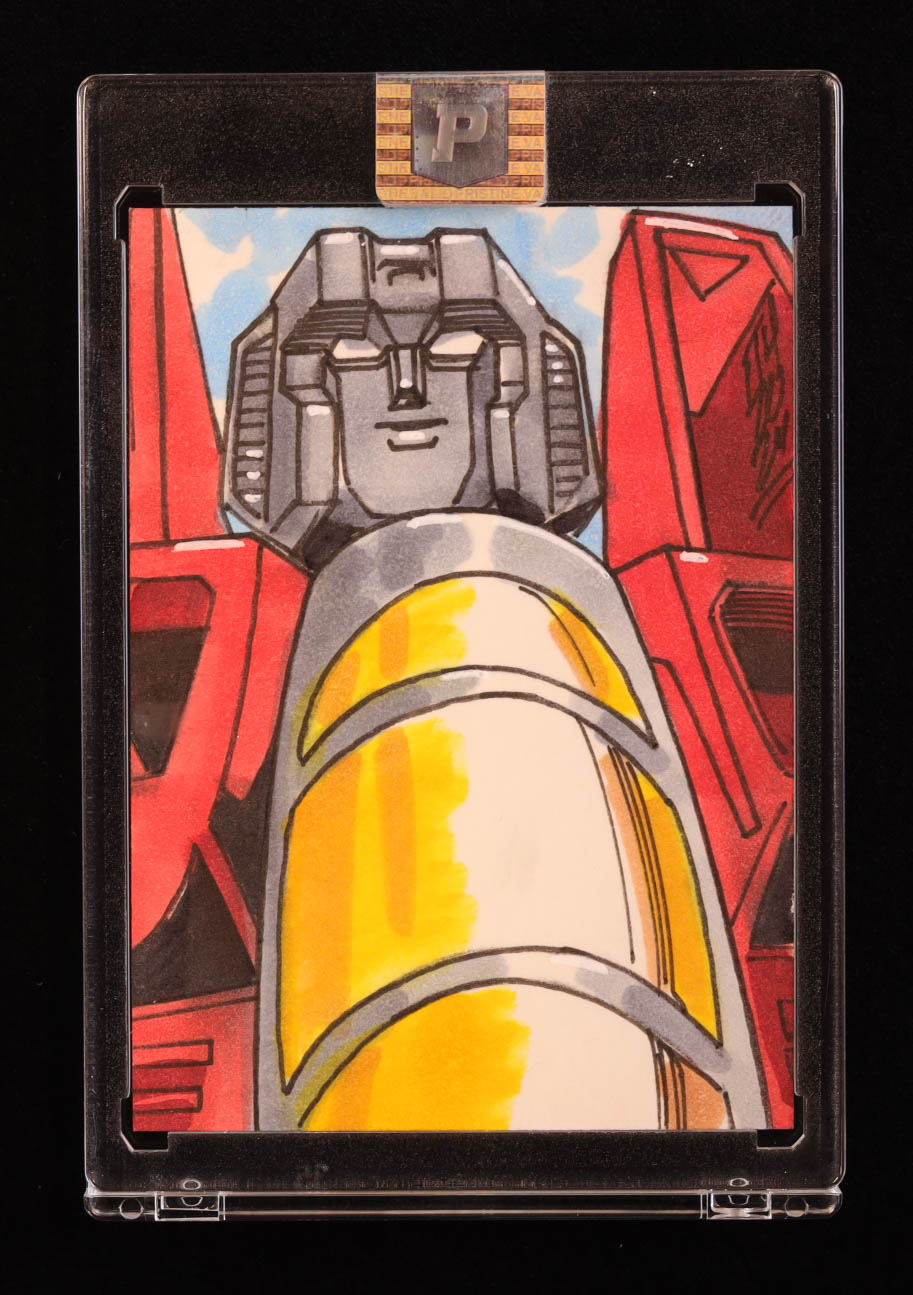 Starscream | Transformers | Original Art Sketch Card by Tom Hodges (1/1 Original Art) at PristineAuction.com Starscream | Transformers | Original Art Sketch Card by Tom Hodges (1/1 Original Art) at PristineAuction.com