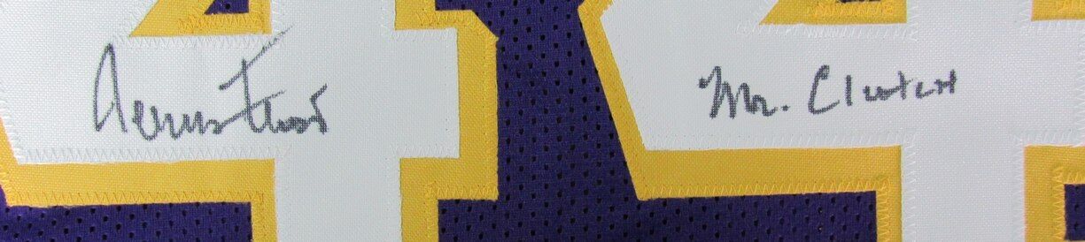 Jerry West Signed Jersey Inscribed "Mr. Clutch" (PSA) at PristineAuction.com Jerry West Signed Jersey Inscribed "Mr. Clutch" (PSA) at PristineAuction.com