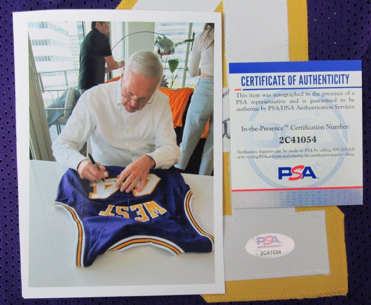 Jerry West Signed Jersey Inscribed "Mr. Clutch" (PSA) at PristineAuction.com Jerry West Signed Jersey Inscribed "Mr. Clutch" (PSA) at PristineAuction.com