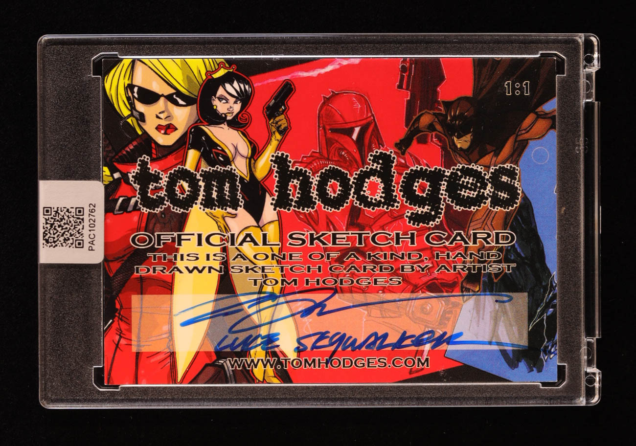 Luke Skywalker | Star Wars | Original Art Sketch Card by Tom Hodges (1/1 Original Art) at PristineAuction.com Luke Skywalker | Star Wars | Original Art Sketch Card by Tom Hodges (1/1 Original Art) at PristineAuction.com