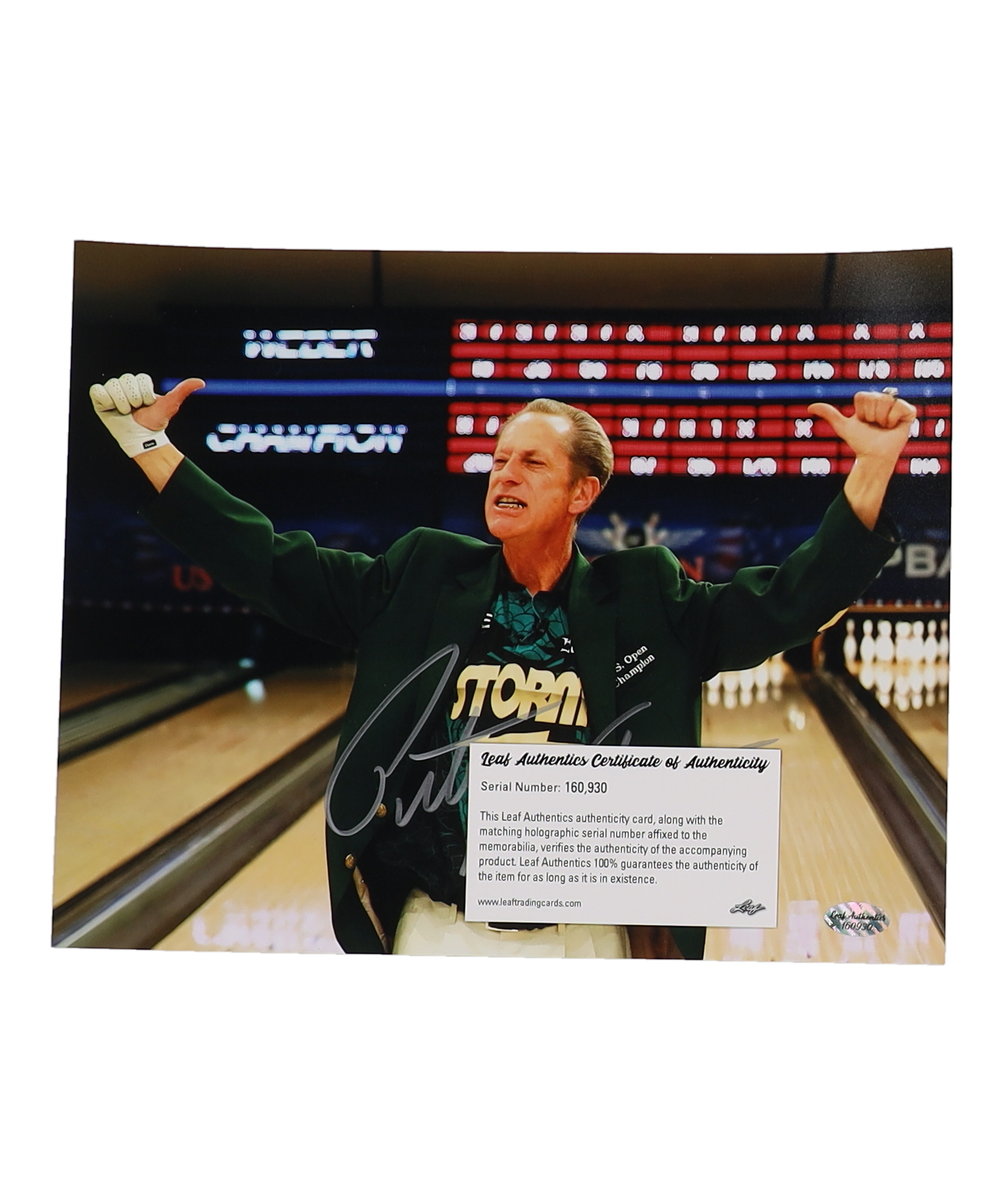 Pete Weber Signed 8x10 Photo (Leaf) at PristineAuction.com Pete Weber Signed 8x10 Photo (Leaf) at PristineAuction.com