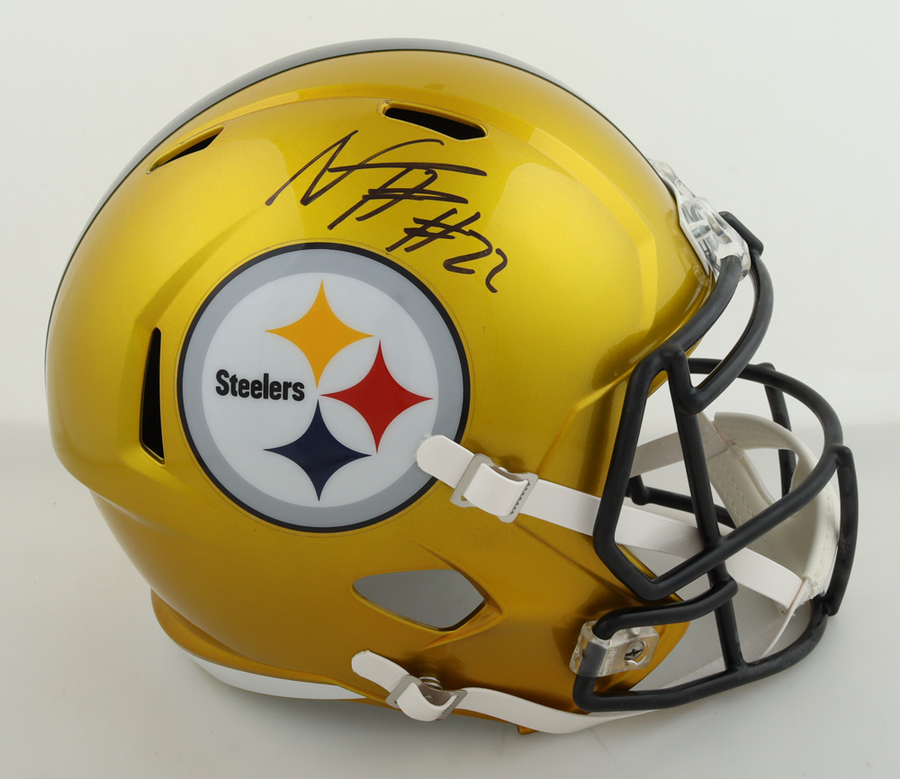 Najee Harris Signed Steelers Full-Size Flash Alternate Speed Helmet (Fanatics) at PristineAuction.com Najee Harris Signed Steelers Full-Size Flash Alternate Speed Helmet (Fanatics) at PristineAuction.com