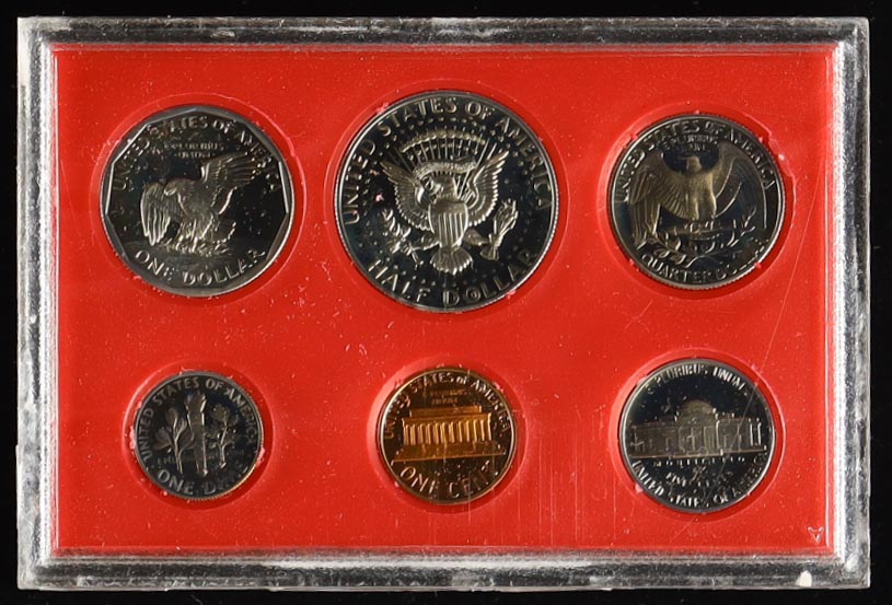 1980-S United States Mint Proof Set with (6) Coins at PristineAuction.com 1980-S United States Mint Proof Set with (6) Coins at PristineAuction.com