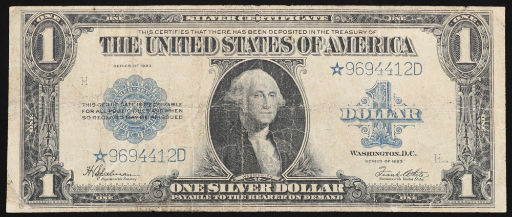 1923 United States $1 Silver Certificate at PristineAuction.com 1923 United States $1 Silver Certificate at PristineAuction.com