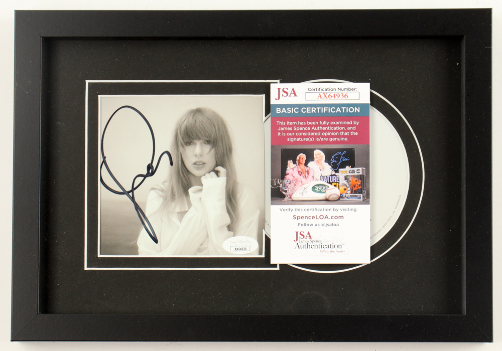 Taylor Swift Signed Custom Framed "The Tortured Poets Department" CD Album Insert Display With Disc (JSA) at PristineAuction.com Taylor Swift Signed Custom Framed "The Tortured Poets Department" CD Album Insert Display With Disc (JSA) at PristineAuction.com