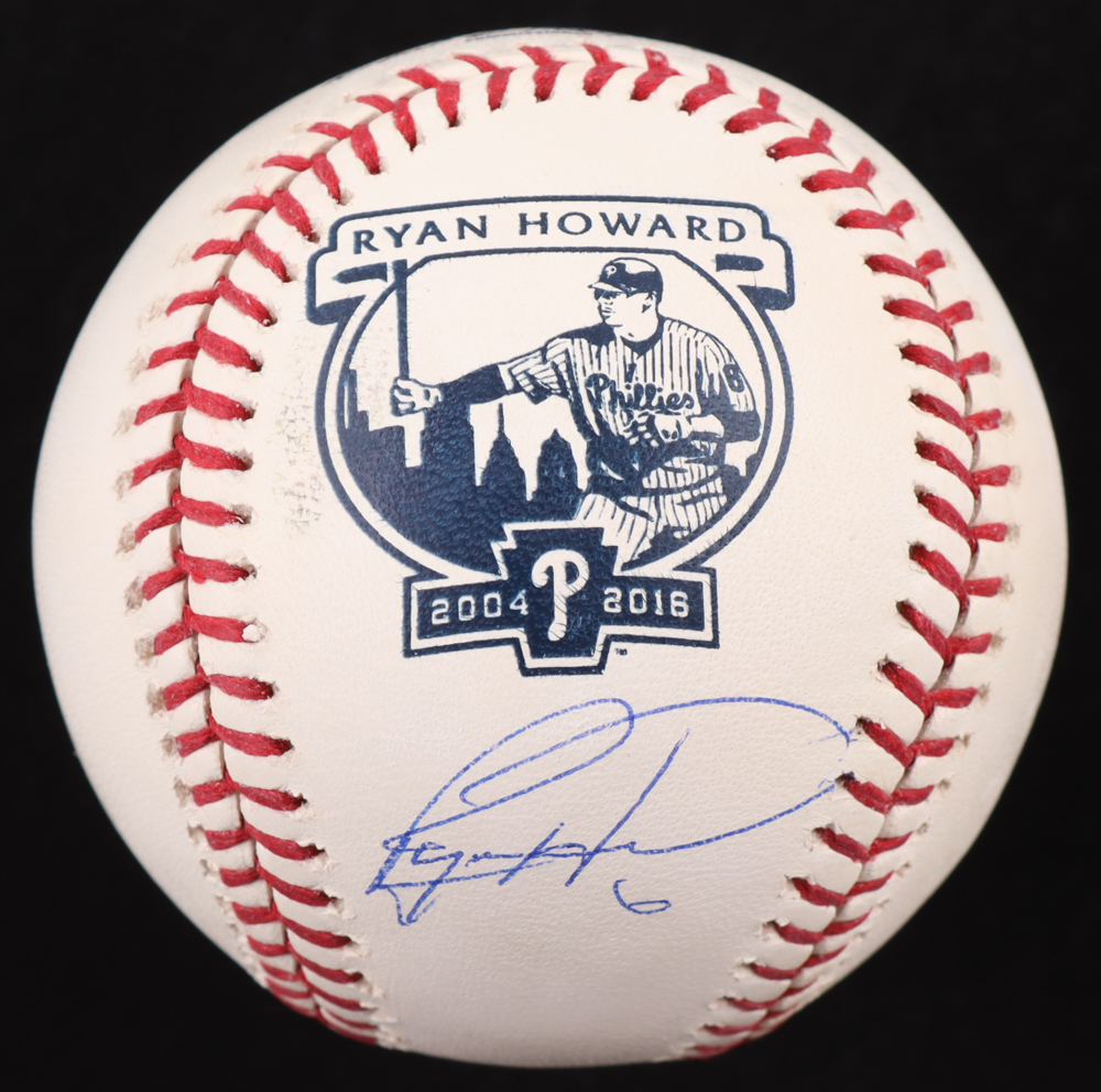 Ryan Howard Signed OML Commemorative Logo Baseball (JSA) at PristineAuction.com Ryan Howard Signed OML Commemorative Logo Baseball (JSA) at PristineAuction.com