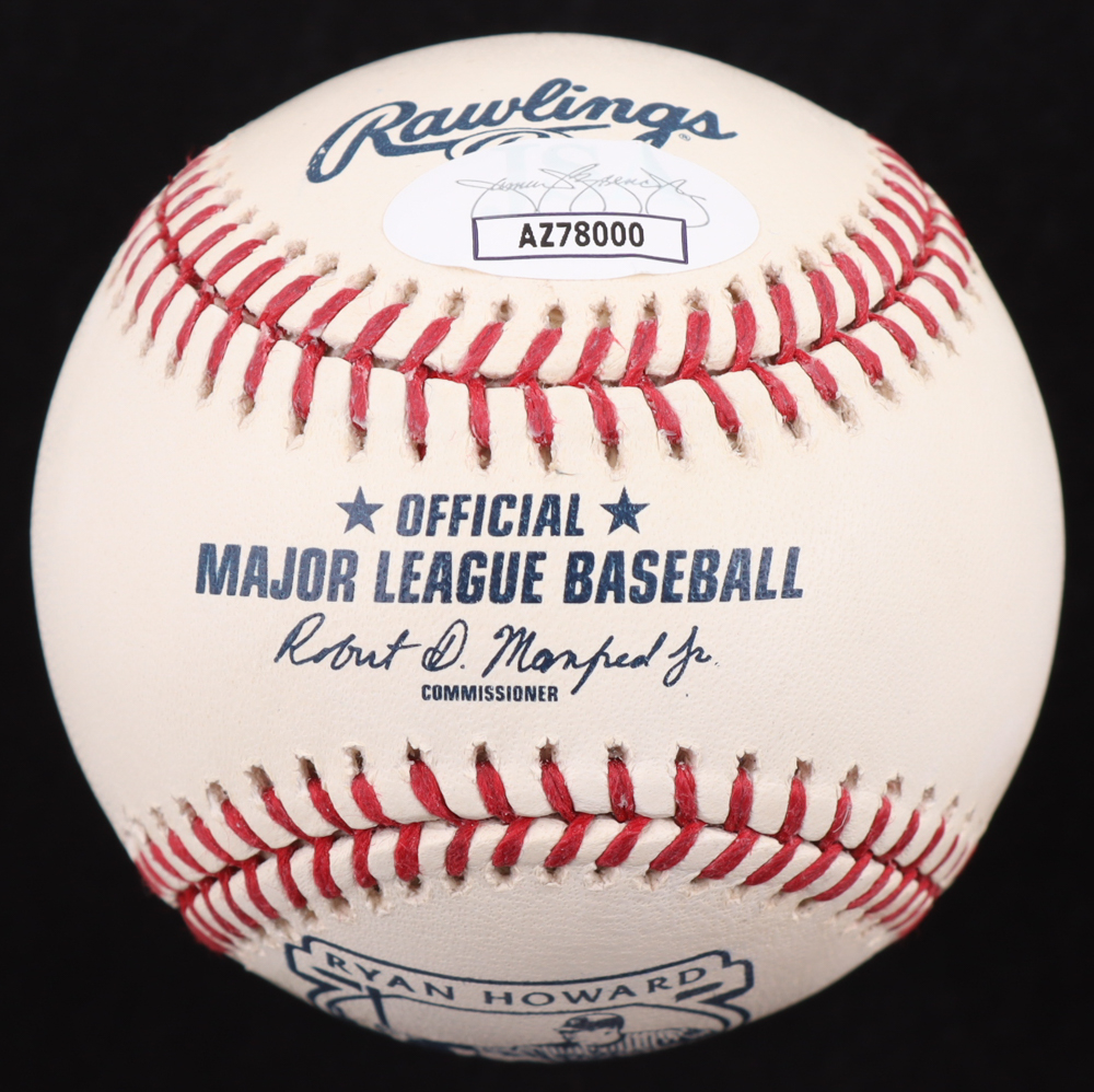 Ryan Howard Signed OML Commemorative Logo Baseball (JSA) at PristineAuction.com Ryan Howard Signed OML Commemorative Logo Baseball (JSA) at PristineAuction.com