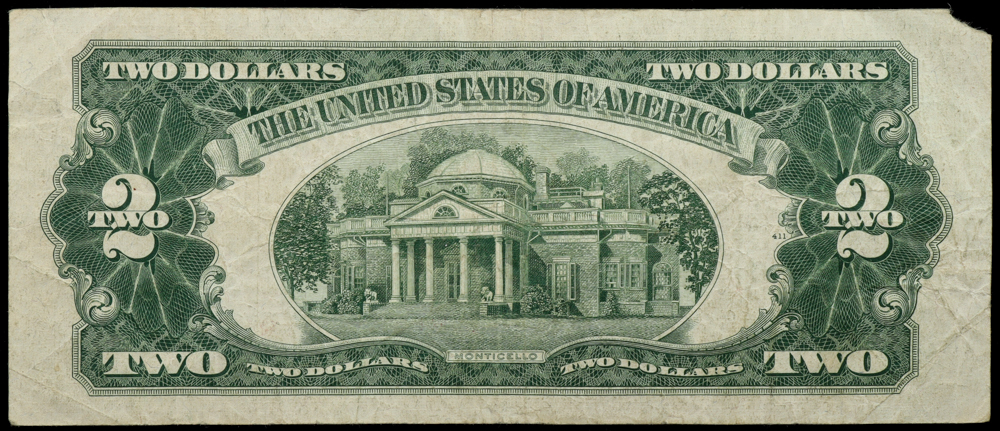 1953-B United States Legal Tender $2 Two Dollar Bill - Red Seal at PristineAuction.com 1953-B United States Legal Tender $2 Two Dollar Bill - Red Seal at PristineAuction.com