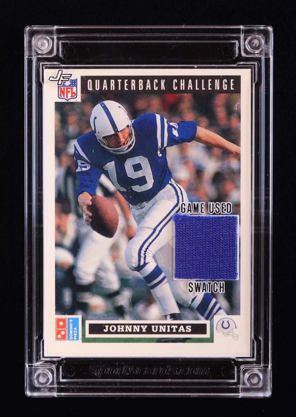 Johnny Unitas 2024 Sportscards.com Jersey Fusion Game-Used Swatch #JU71 at PristineAuction.com Johnny Unitas 2024 Sportscards.com Jersey Fusion Game-Used Swatch #JU71 at PristineAuction.com