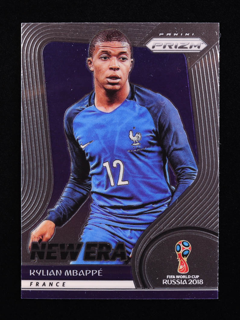 Kylian Mbappe 2018 Panini Prizm World Cup New Era #9 at PristineAuction.com Kylian Mbappe 2018 Panini Prizm World Cup New Era #9 at PristineAuction.com