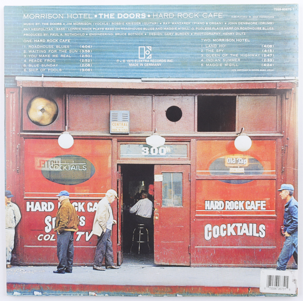 Henry Diltz Signed The Doors "Morrison Hotel" Vinyl Album (JSA) at PristineAuction.com Henry Diltz Signed The Doors "Morrison Hotel" Vinyl Album (JSA) at PristineAuction.com