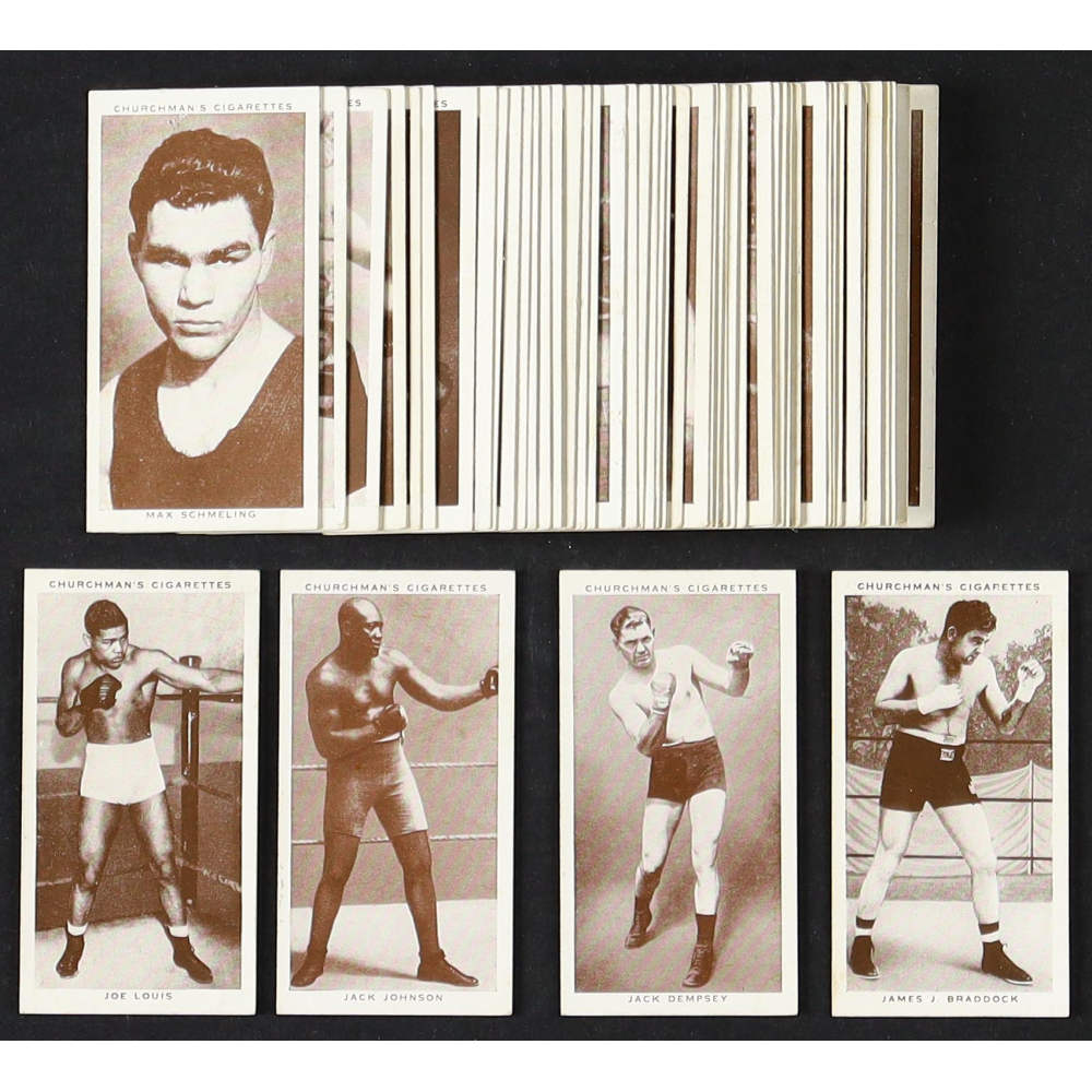 churchman cigarette cards boxing personalities 1938 Churchman's Tobacco Card - Any 1 of 42 Available 1938 Churchman Boxing Personalities Complete