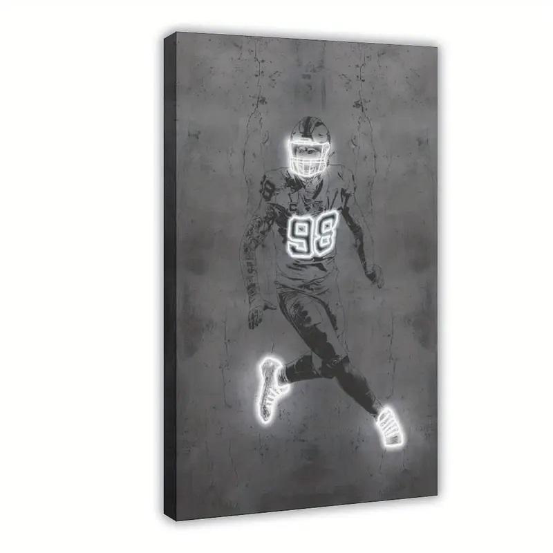 Maxx Crosby Raiders Custom 16x24 Canvas at PristineAuction.com Maxx Crosby Raiders Custom 16x24 Canvas at PristineAuction.com