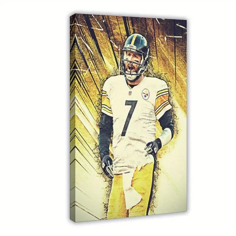 Ben Roethlisberger Steelers Custom 16x24 Canvas at PristineAuction.com Ben Roethlisberger Steelers Custom 16x24 Canvas at PristineAuction.com