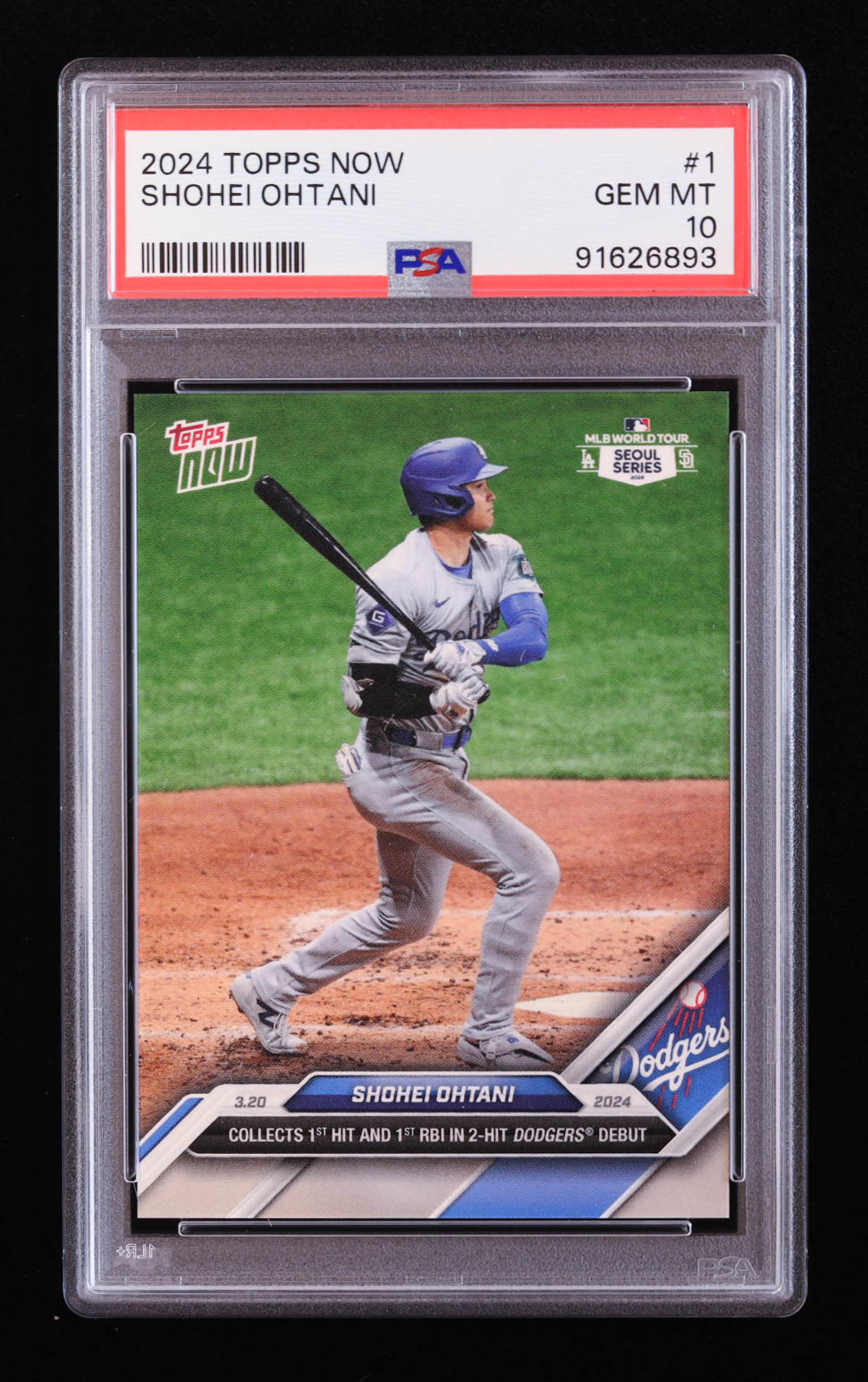 Shohei Ohtani 2024 Topps Now #1 (PSA 10) at PristineAuction.com Shohei Ohtani 2024 Topps Now #1 (PSA 10) at PristineAuction.com