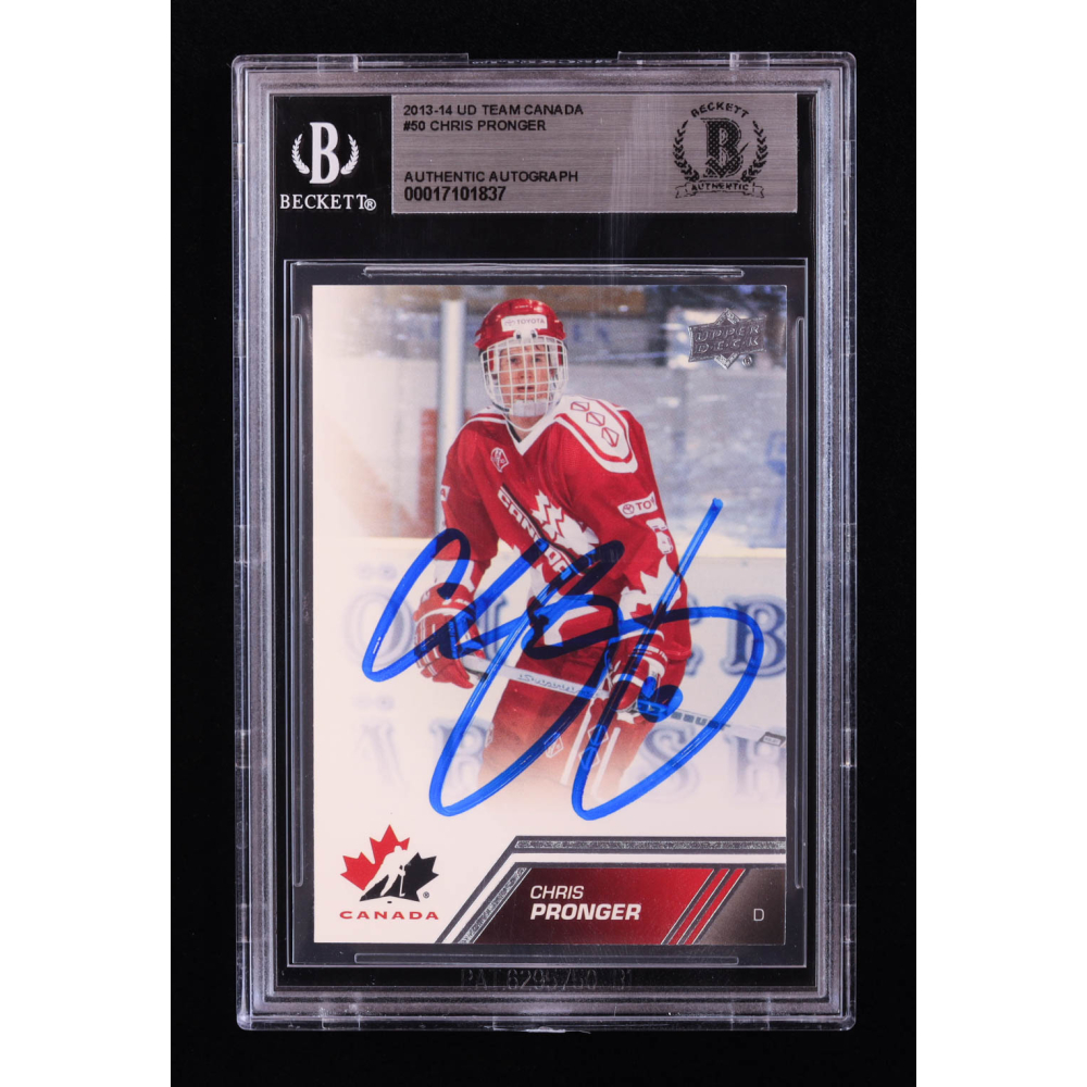 Chris Pronger Signed 2013-14 Upper Deck Team Canada #50 (BGS) at PristineAuction.com