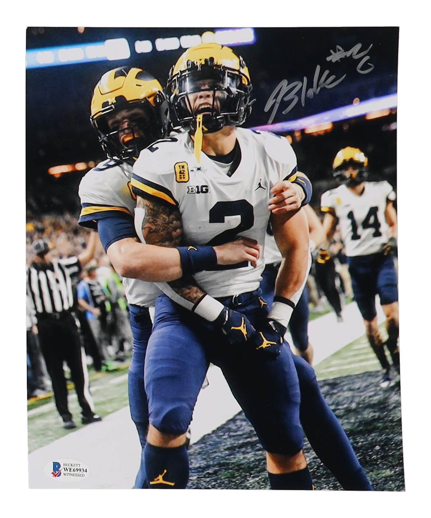 Blake Corum Signed Michigan Wolverines 8x10 Photo (Beckett) at PristineAuction.com Blake Corum Signed Michigan Wolverines 8x10 Photo (Beckett) at PristineAuction.com