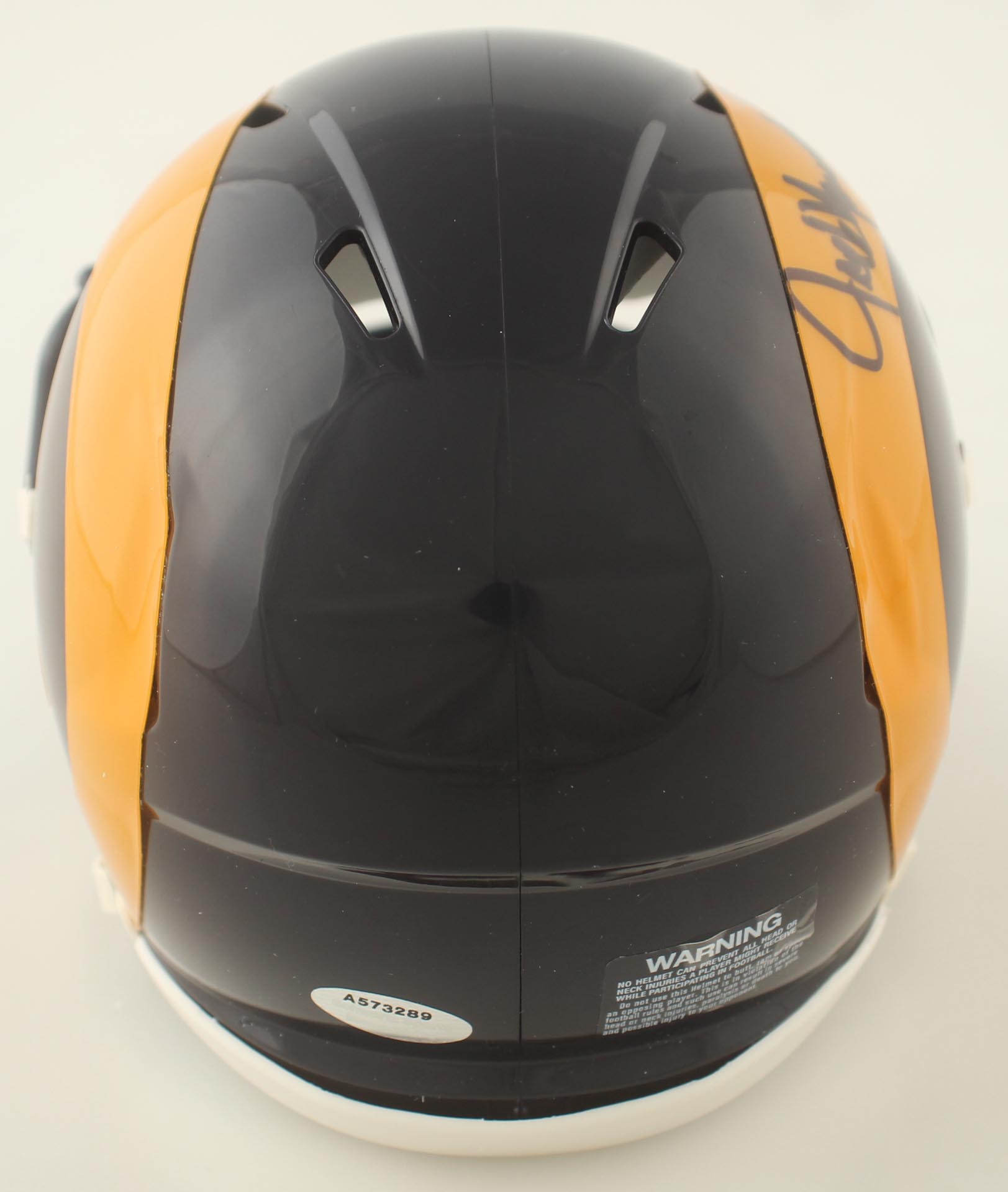Jack Youngblood Signed Rams Throwback Speed Mini Helmet Inscribed "HOF ...