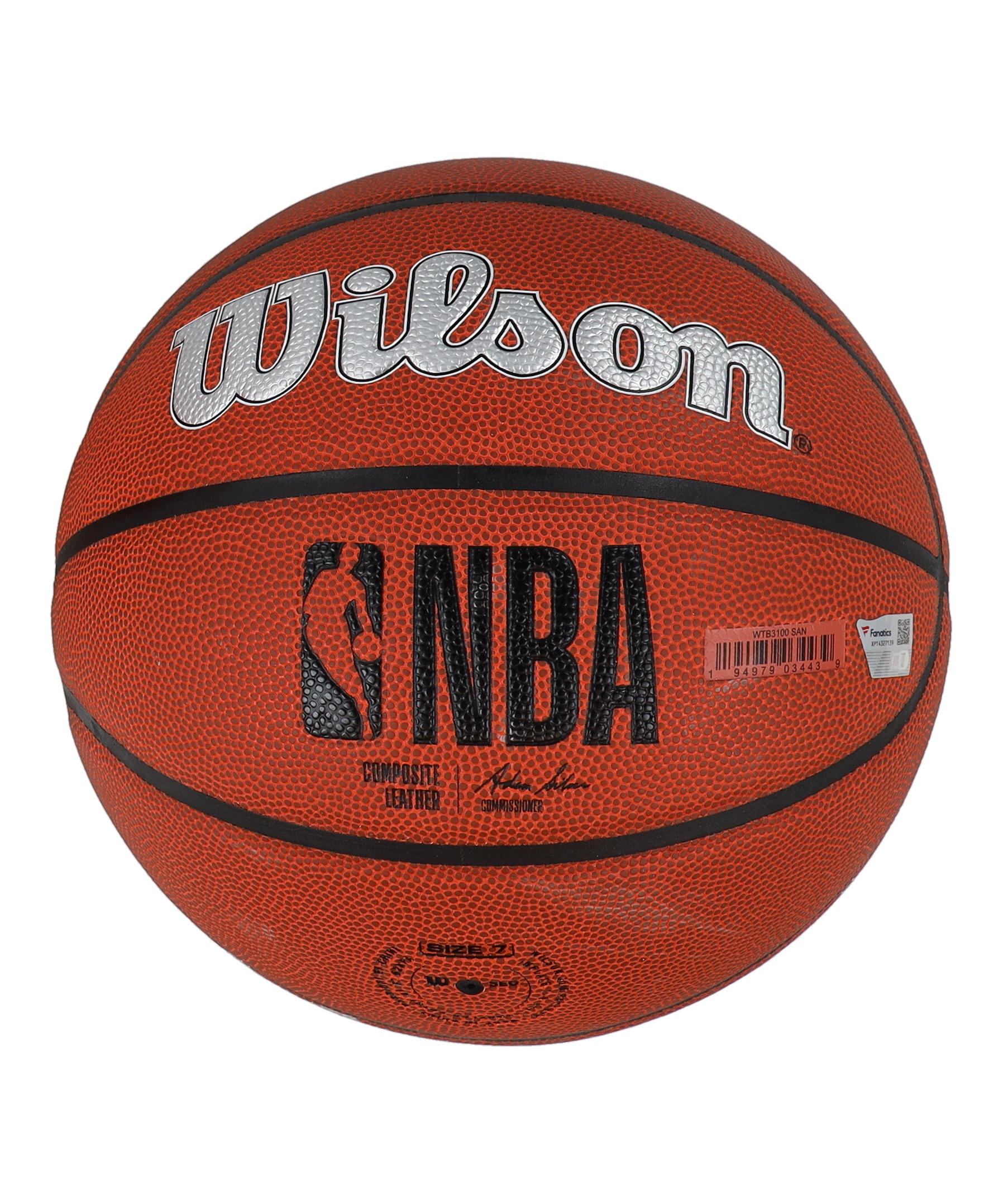 Victor Wembanyama Signed Spurs Logo NBA Basketball Inscribed "2023 #1 Pick" (Fanatics) at PristineAuction.com Victor Wembanyama Signed Spurs Logo NBA Basketball Inscribed "2023 #1 Pick" (Fanatics) at PristineAuction.com