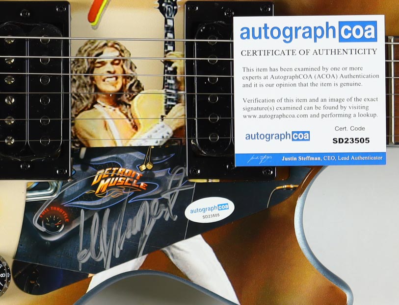 Ted Nugent Signed Full-Size Electric Guitar (ACOA & AutographPros) at PristineAuction.com Ted Nugent Signed Full-Size Electric Guitar (ACOA & AutographPros) at PristineAuction.com