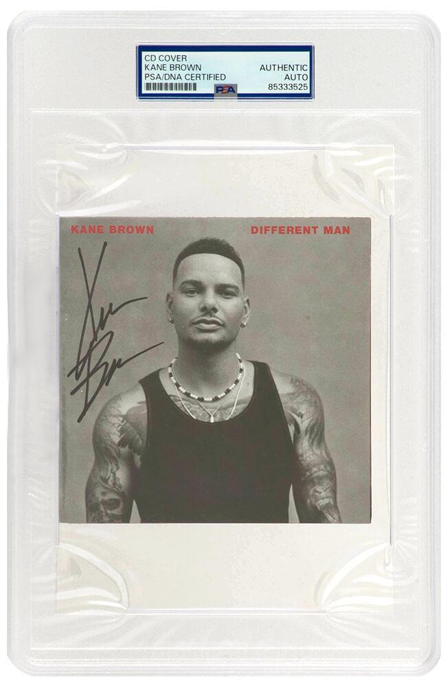 Kane Brown Signed "Different Man" CD Insert (PSA) at PristineAuction.com Kane Brown Signed "Different Man" CD Insert (PSA) at PristineAuction.com
