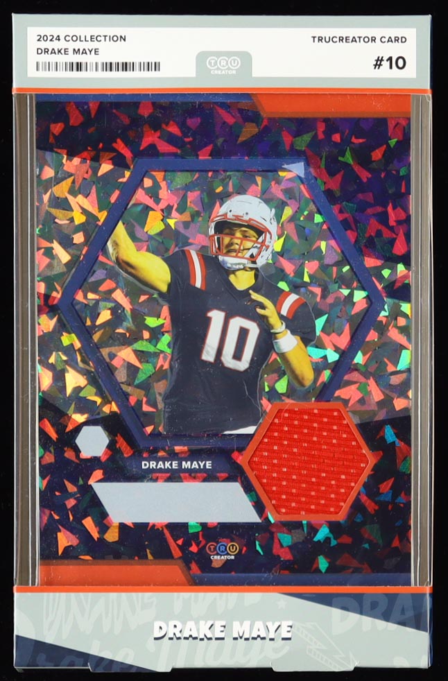 Drake Maye 2024 TruSport Jumbo Trucreator Card #10 #JC-DM Rookie Card at PristineAuction.com Drake Maye 2024 TruSport Jumbo Trucreator Card #10 #JC-DM Rookie Card at PristineAuction.com